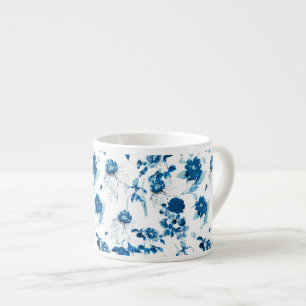 Blommigten Espresso Mugg-Blue Espressomugg