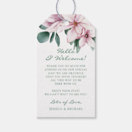 Blommigten Eucalyptus Bröllop Välkomsthälsa om vat Presentetikett