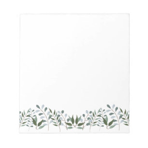 Blommigten Eucalyptus Greenery Anteckningsblock