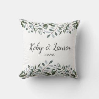 Blommigten Eucalyptus Greenery Kudde