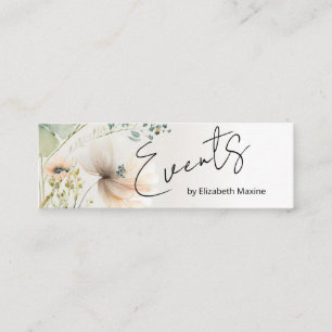 Blommigten Event Planning Modern Boho  Mini Visitkort