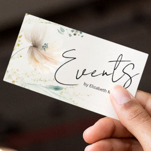 Blommigten Event Planning Modern Boho  Visitkort