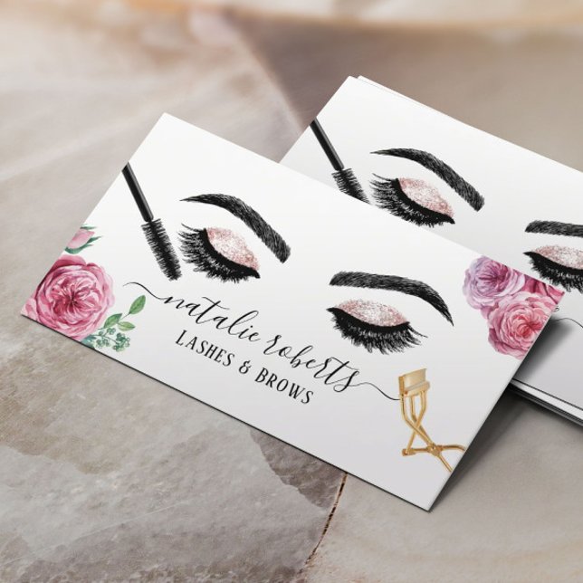 Blommigten Eyelash- Eyelash Brows Makeup Artist El Visitkort (Skapare uppladdad)