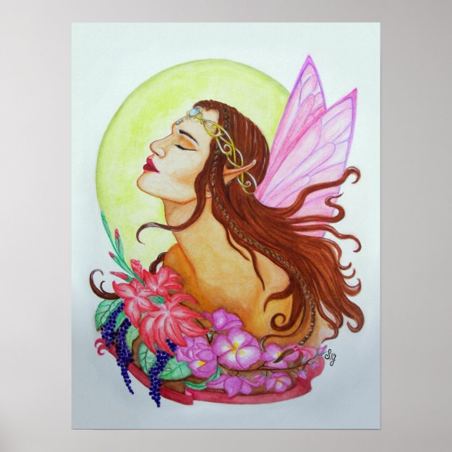 Blommigten Fairy Poster (Framsidan)