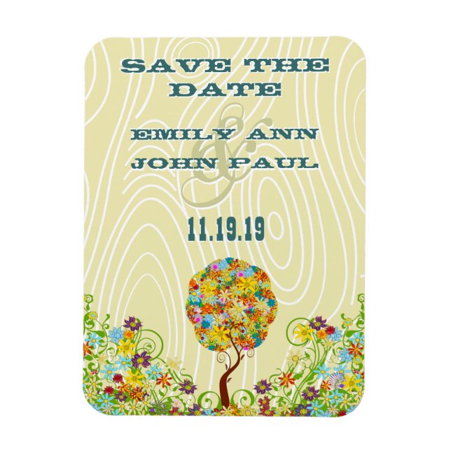 Blommigten Fairy Tale Träd Magnet (Vertikal)