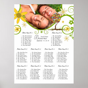 Blommigten Fairy Tale Träd Poster