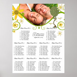 Blommigten Fairy Tale Träd Poster