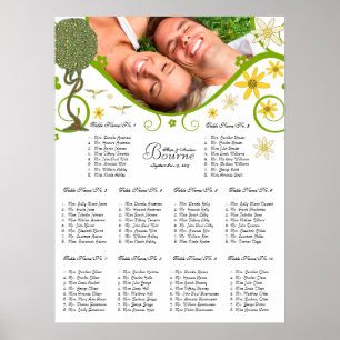 Blommigten Fairy Tale Träd Poster