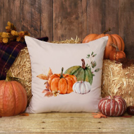 Blommigten Fall för höstpumpa Kudde