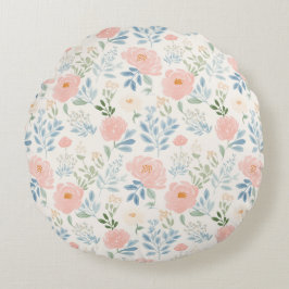 Blommigten Färskstjärna för färgade Blommar Rund Kudde