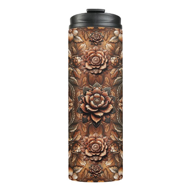 Blommigten Faux läder, Vintage (Framsida)