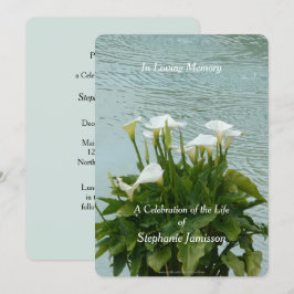 Blommigten firande i Lifinbjudan Calla Lilies Inbjudningar