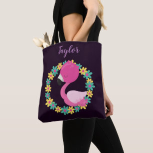 Blommigten Flamingo Flamingo Tygkasse