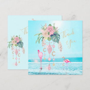 Blommigten Flamingo Jewel Beach Tack Kort