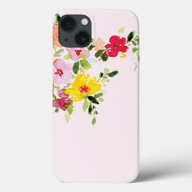  blommigten Fodral-Mate iPho (Baksida)