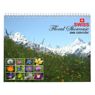 Blommigten för 2008 schweizare ställer ut kalender