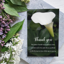 Blommigten för Funeral/Memorial White Lily Tack fö