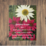 Blommigten för koneflowers för inspirationstjänste pussel<br><div class="desc">Blommigt: ett pussel med ett foto av rött och gult Coneflowers tillsammans med Serenity Prayers inspirerande ord. Roligt för hela familjen! Den perfekt som är storlek för montering och ramning.</div>