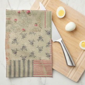 Blommigten för körsbär i vintage Shabby chic avoup Kökshandduk