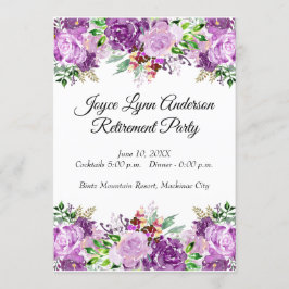 Blommigten för Lila av Pension-Bord-programmet Inbjudningar