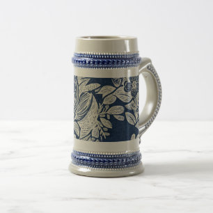 Blommigten för masculine Navy Blue Effect Indigo ö Sejdel