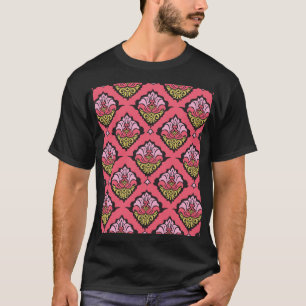 Blommigten för Oriental Damask Sömlös Tapet T Shirt
