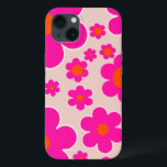 Blommigten för Rosa av Abstrakt av Florens på åter<br><div class="desc">Flower Market Stockholm: blommigt av abstrakt - återblommor skrivs ut - beige,  rosa och orange.</div>