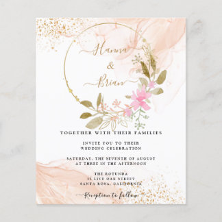 Blommigten för Rosa, Vår Rosa Bröllop Flyer