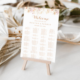 Blommigten för Vild av fallskärm i alfabetiskt läg Poster