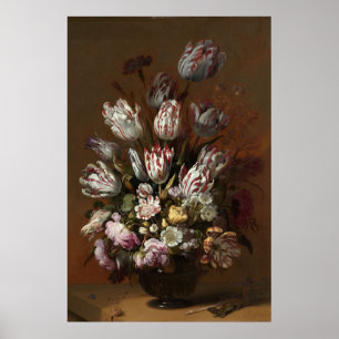 Blommigten fortsätter att måla av Hans Bollongier Poster
