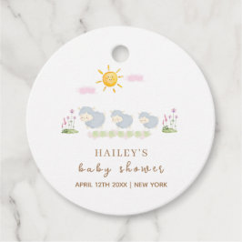 Blommigten Garden Baby Shower för Cute Family Shee Gåvor Etiketter