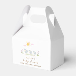 Blommigten Garden Baby Shower för Cute Family Shee Presentaskar