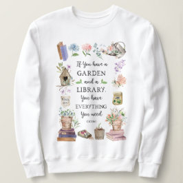 Blommigten Garden för och Bibliotek T Shirt