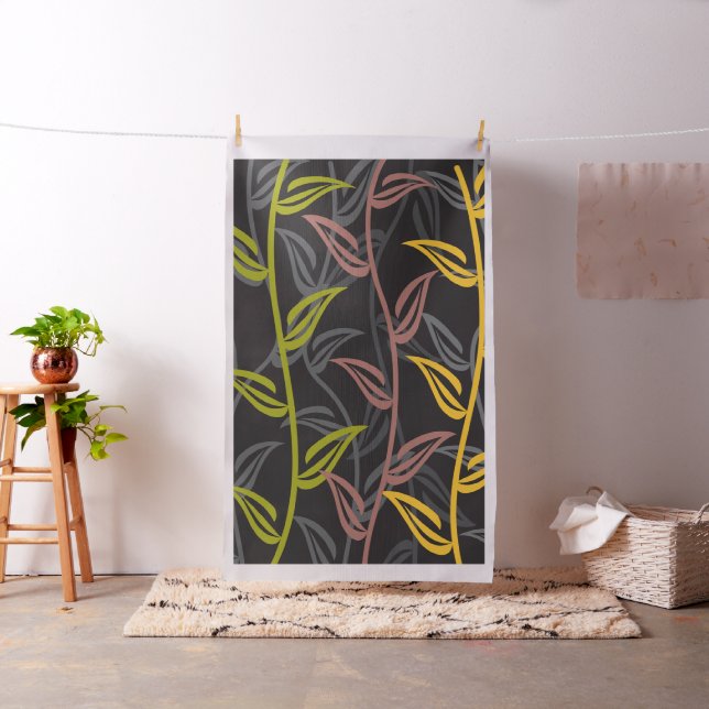 Blommigten Garden under sommaren Tyg (In Situ)