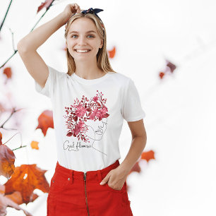Blommigten Girl Flower Power Nature Älskare T Shirt