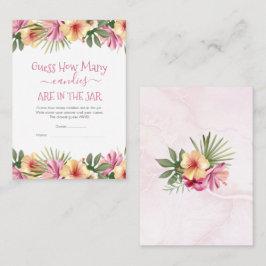 Blommigten gissar hur många kanter som finns i Bur Visitkort