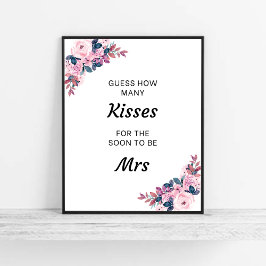 Blommigten gissar hur många Kisses-Möhippor som sp Poster