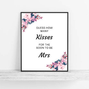 Blommigten gissar hur många Kisses-Möhippor som sp Poster