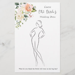 Blommigten gissar Möhippan Dress Brevpapper