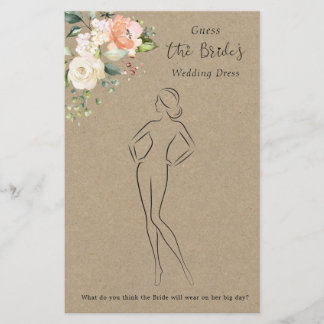 Blommigten gissar Möhippan Dress Brevpapper