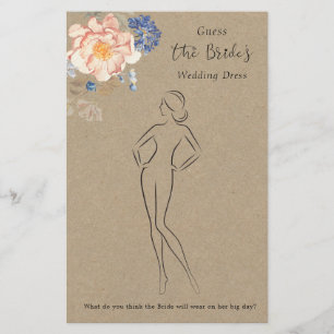 Blommigten gissar Möhippan Dress Flygblad