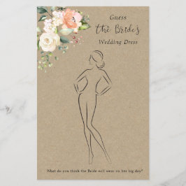 Blommigten gissar Möhippan Dress Flygblad