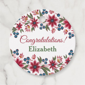 Blommigten grattisar - återställ gåvor etiketter