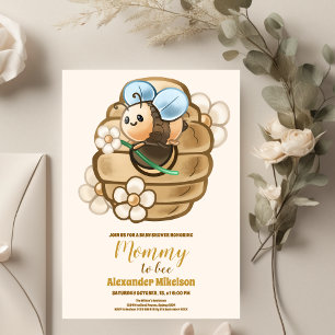 Blommigten Greenery Baby Shower för Gulten Cute Ho Inbjudningar
