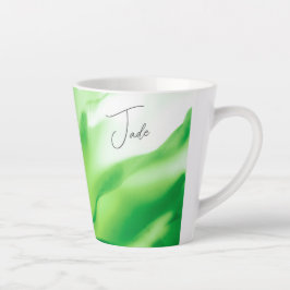 Blommigten grönt Skriv ut liten projektionsyta Mug