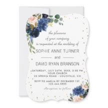  Blommigten Guld Glitter Bröllop