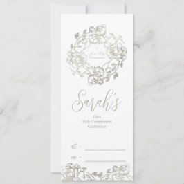 Blommigten Guld i första Heligan Inbjudningar