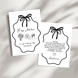 Blommigten hand plockade till min Mor vid min Bröl Inbjudningar