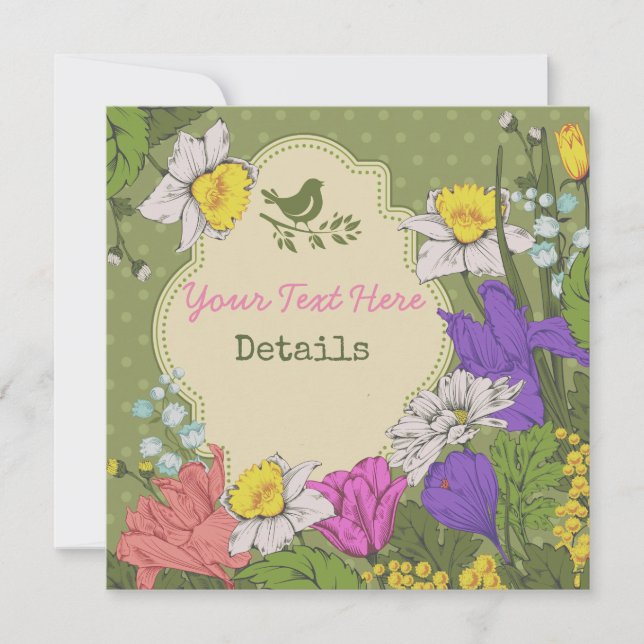 Blommigten Händelser Julkort (Framsida)