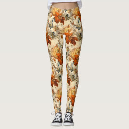Blommigten Höst vintage Leggings